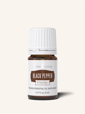 Young Living Black Pepper Vitality Essential Oil - White & Brown